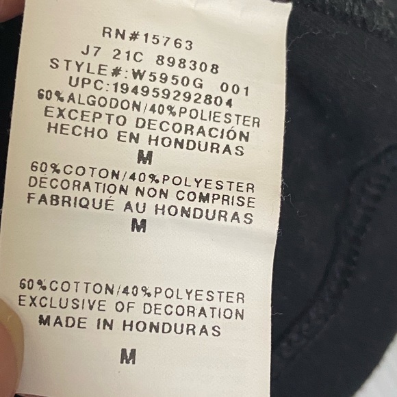 Champion Black Crop Top Tee with Chest Patches - Picture 4 of 4